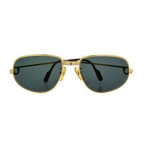 CARTIER Romance Louis Sunglasses Green Gold France 31RL567